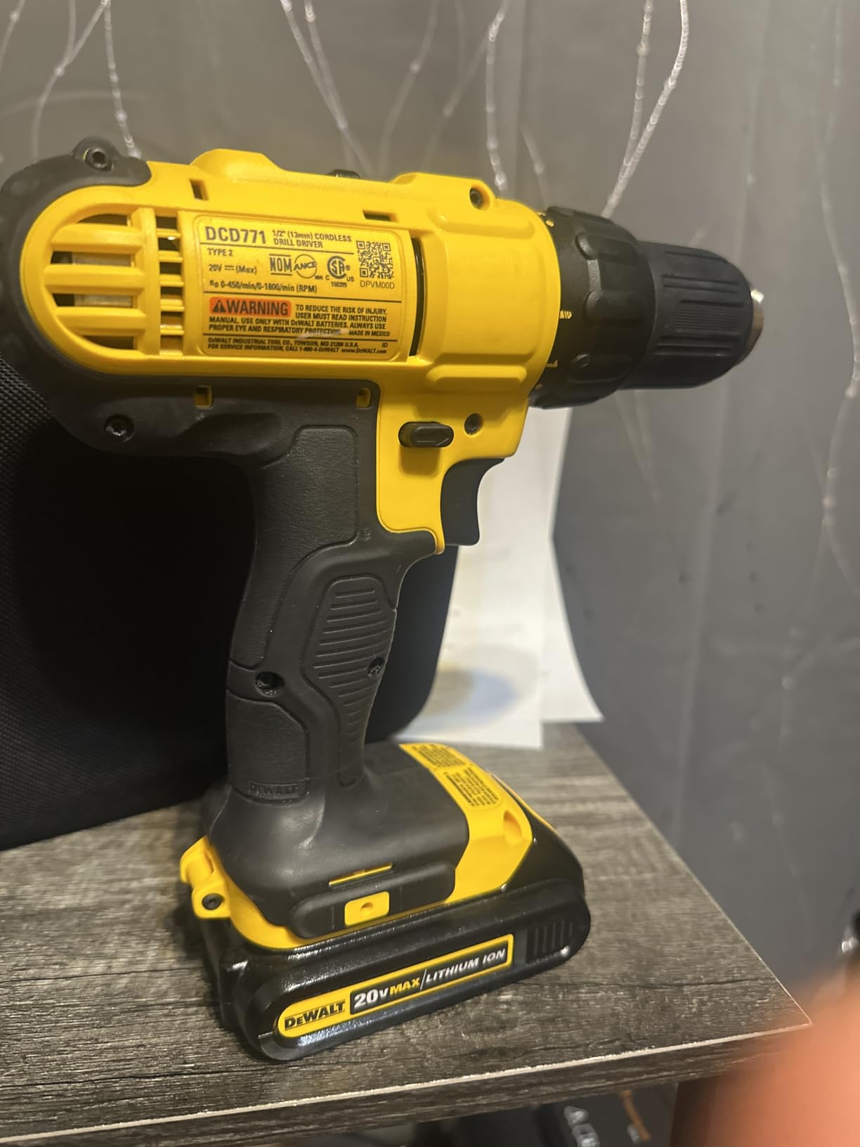 DEWALT 20V Max Cordless Drill Driver Set (DCD771C2) customer photo 1