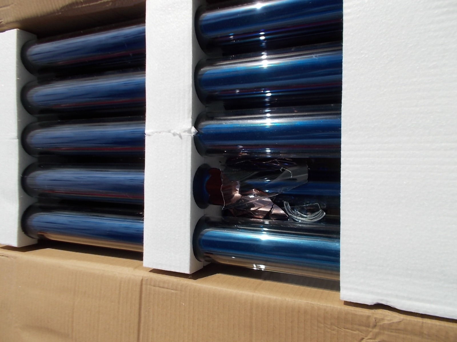 30 Tube Duda Solar Water Heater Collector 45 Degree Frame Evacuated Vacuum Tubes SRCC Certified Hot customer photo 1
