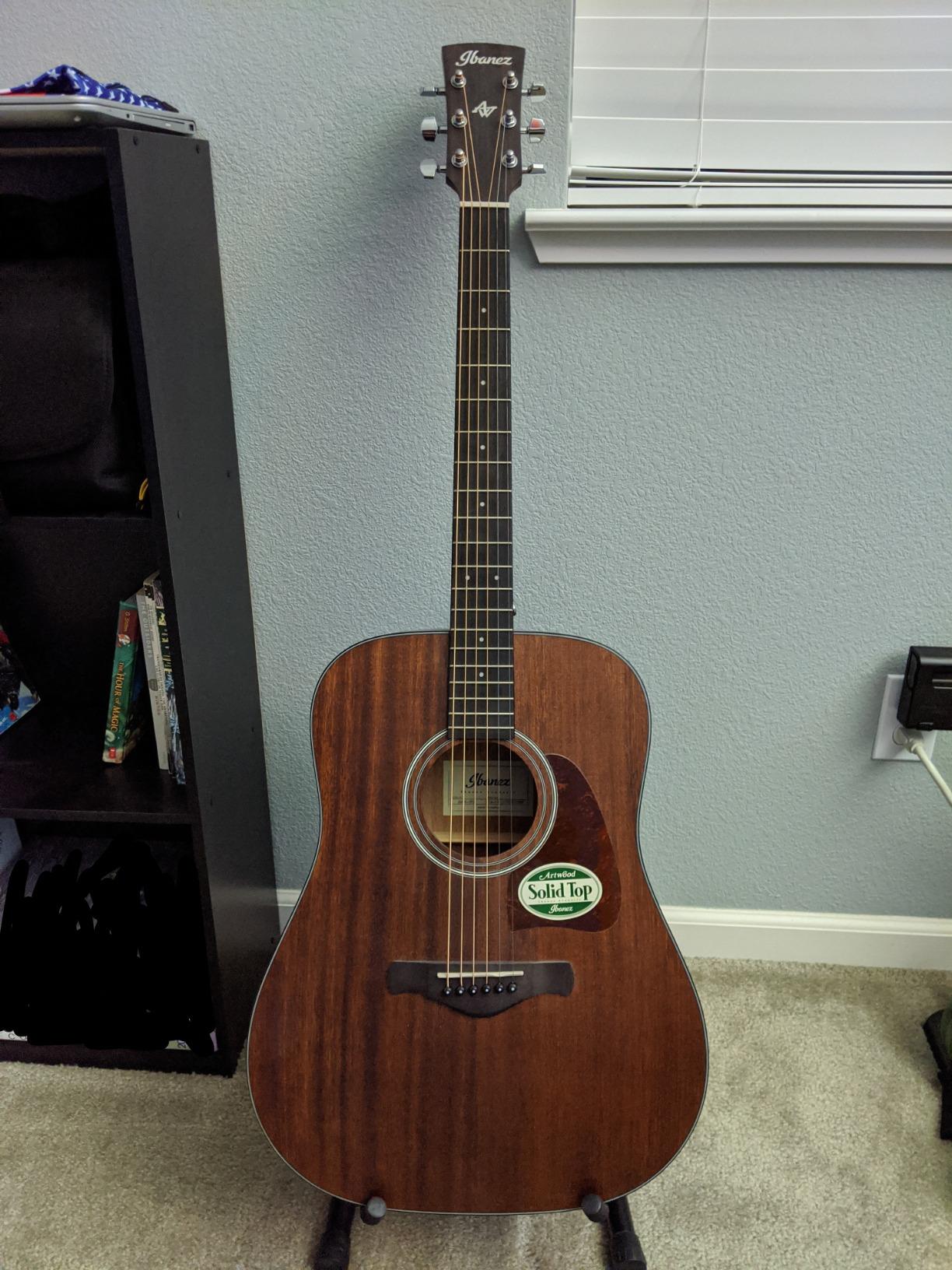 Ibanez AW54 Acoustic Guitar - Open Pore Natural customer photo 2