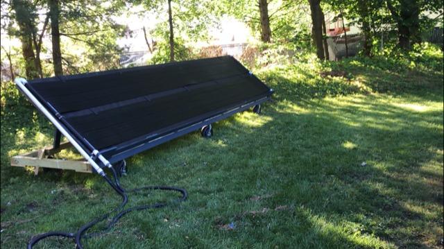 SunHeater Pool Heating System Two 2' x 20' Panels - Solar Heater for Inground and Aboveground Made of Durable Polypropylene, Raises Temperature, 6-10 F, S240U Black customer photo 1