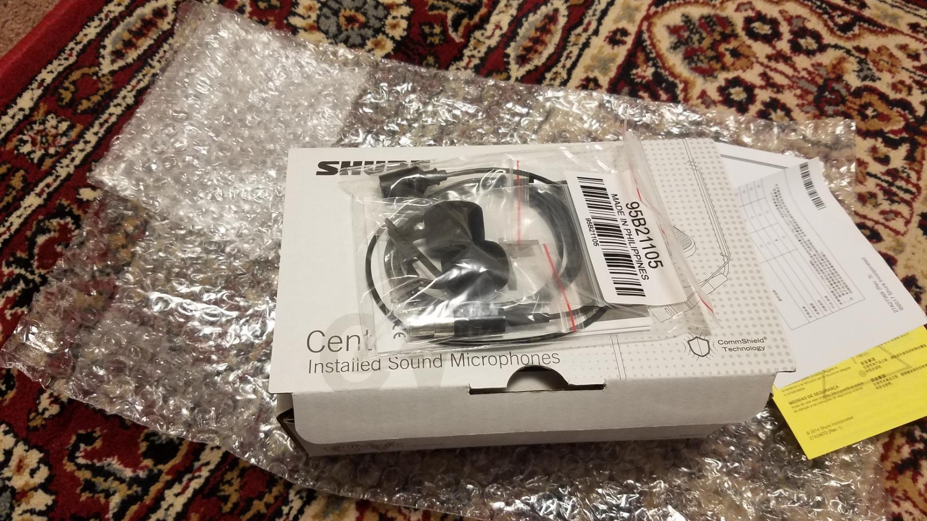 Shure Centraverse CVL Lavalier Condenser Microphone - Black | Cardioid clip-on lavalier mic with TA4F (TQG) connector for Shure wireless bodypacks; hands-free presenting customer photo 2