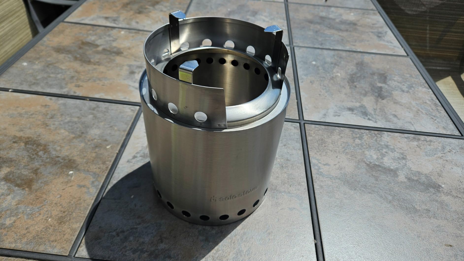 Solo Stove Campfire Camping Stove Portable Stove for Backpacking Outdoor Cooking Great Stainless Steel Camping Backpacking Stove Compact Wood Stove Design-No Batteries or Liquid Fuel Canisters Needed customer photo 2