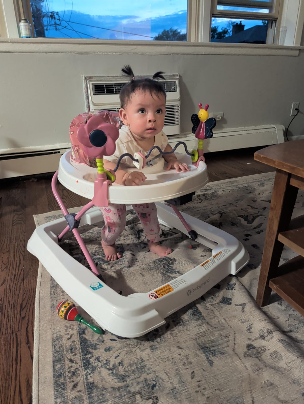Smart Steps Trend Activity Walker with Removeable Toy Bar, Multi-Directional Front Wheels, Tray, Adjustable Height and Flat Fold Frame for Storage, Ages 6 Months +, Emily Pink customer photo 2