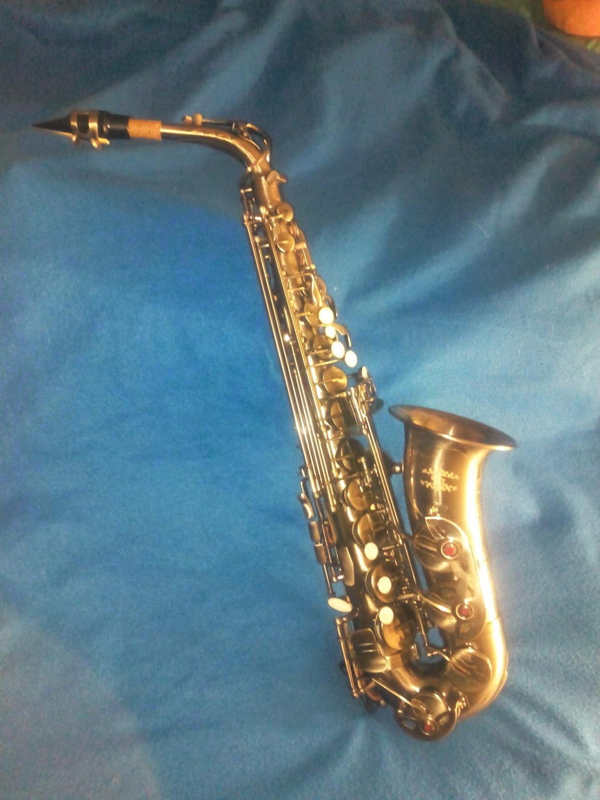 Glory Gold Lacquer E Flat Alto Saxophone with 11 reeds, 8 Pads cushions, case, carekit customer photo 2