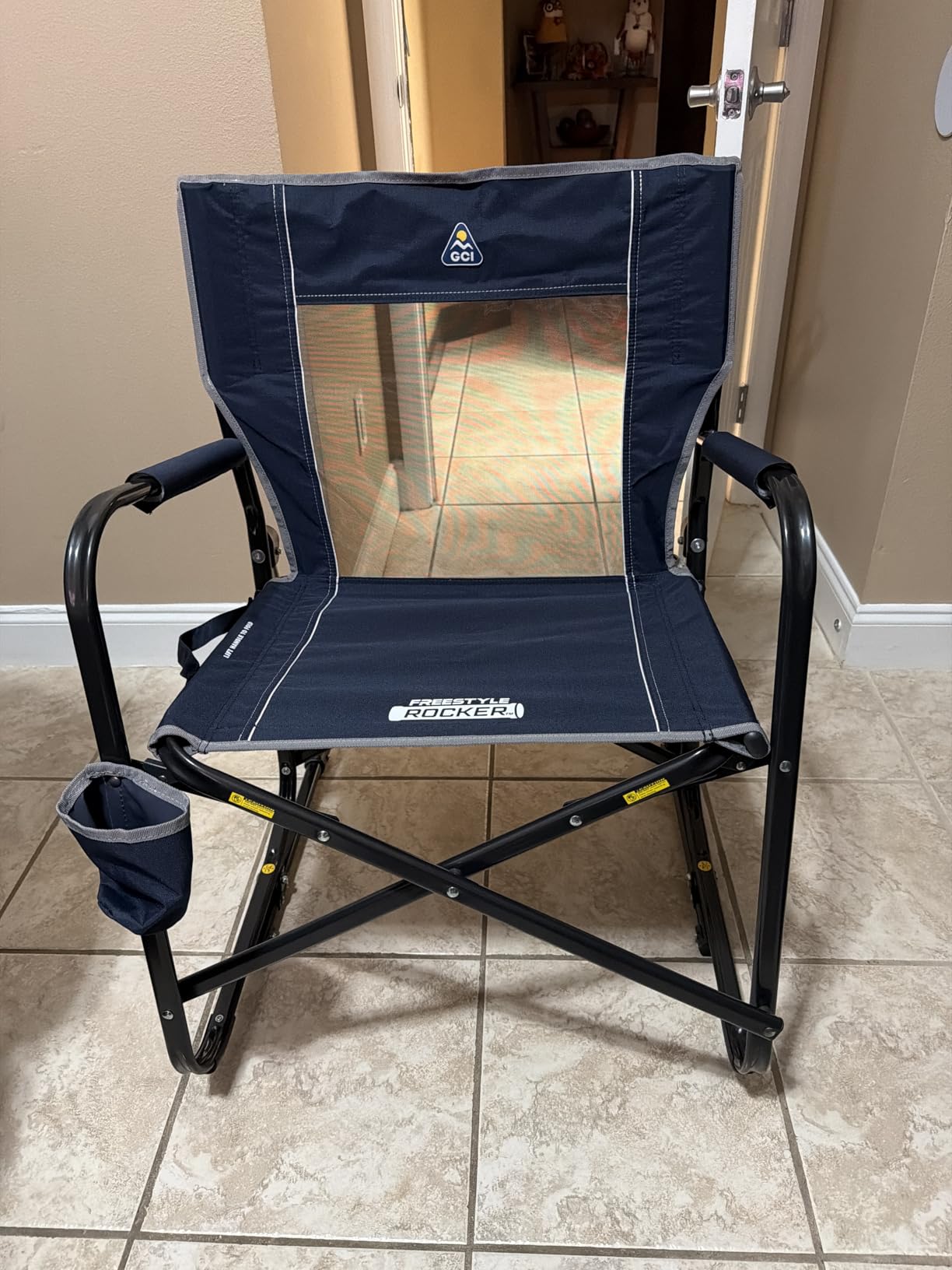 GCI Outdoor Freestyle Rocker Camping Chair | Portable Folding Rocking Chair with Solid, Durable Armrests, Drink Holder & Comfortable Backrest customer photo 2