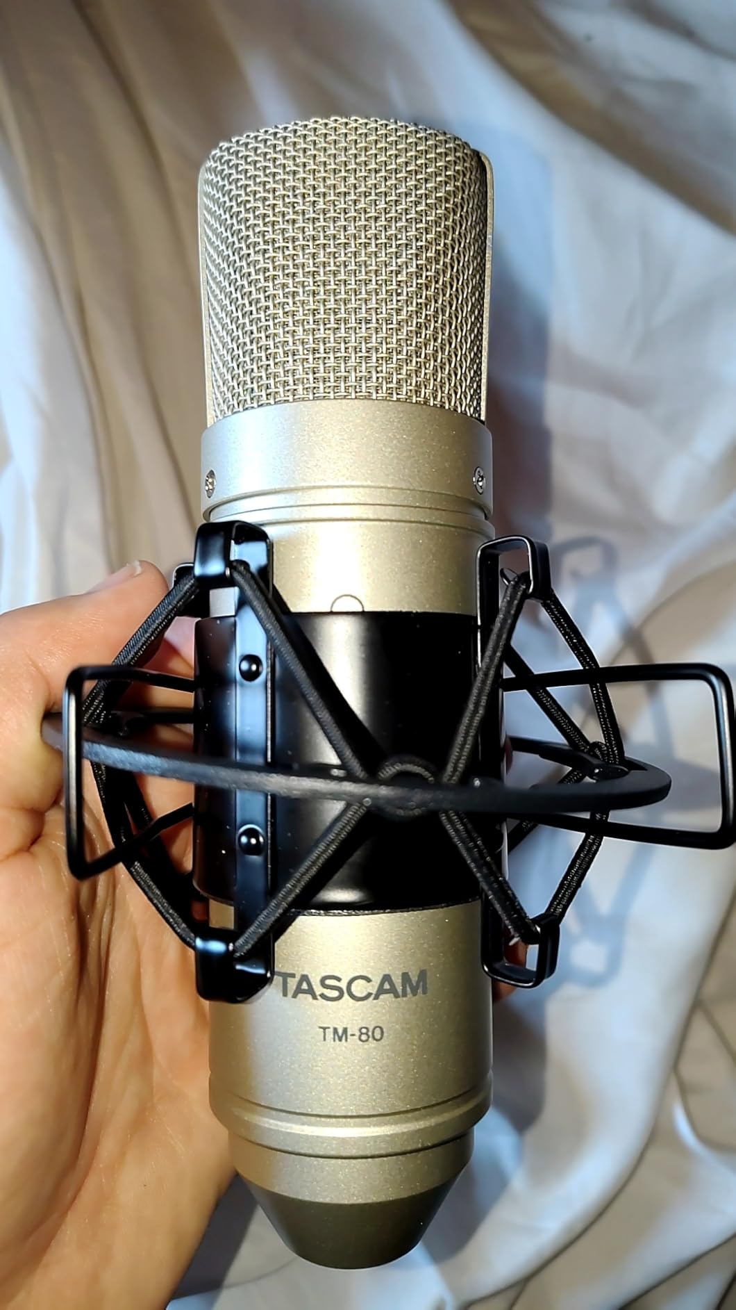 Tascam TM-80 Large Diaphragm Condenser Microphone, Silver customer photo 1