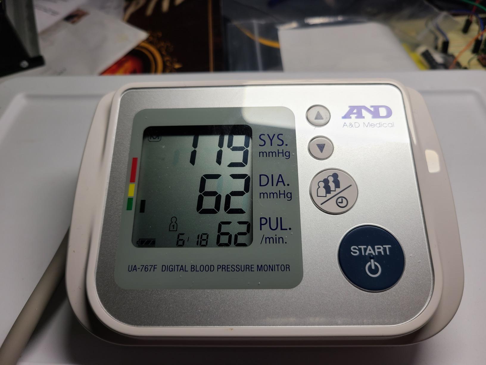 A&D Medical Blood Pressure Monitor for Home Use, UA-767F, Wide-Range Cuff (8.6-16.5