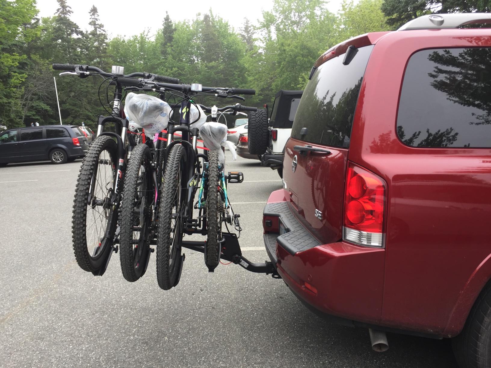 Trimax RMBR4 Road-MAX Hitch Mount Tray 4 Bike Rack for SUV, Truck, Van customer photo 1