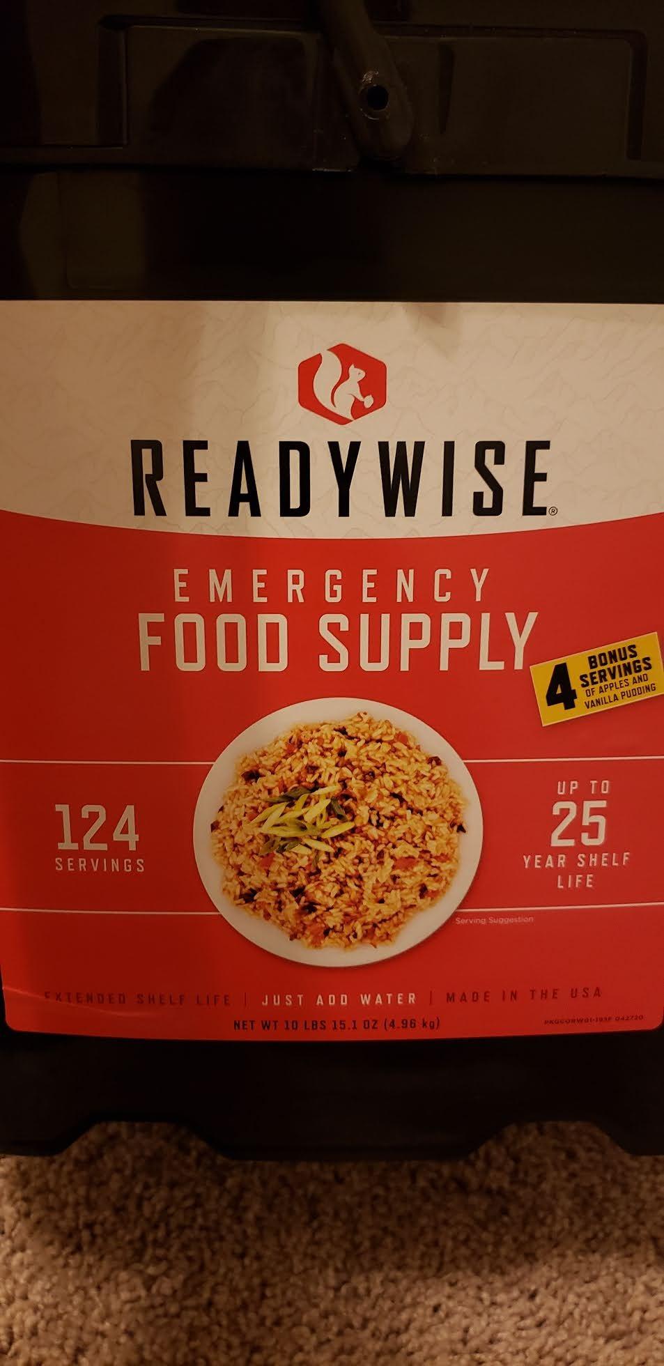 ReadyWise Emergency Food Supply - 132 Servings, Survival Bucket, Dehydrated & Freeze Dried Protein Meals, Camping Essentials, Ready to Eat Disaster Prepping Supplies,up to 25 Year Shelf Life customer photo 1