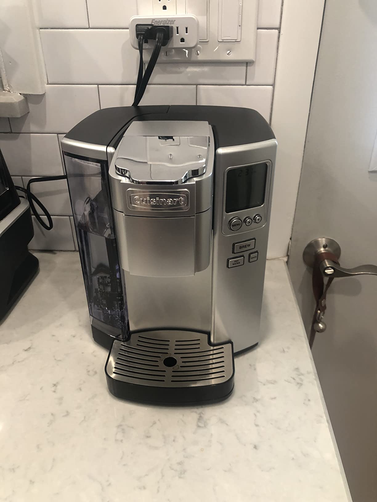 Cuisinart Coffee Maker, Single Serve 72-Ounce Reservoir Pod Coffee Machine, Programmable Brewing & Hot Water Dispenser, 5 Cup-Size Settings, Stainless Steel, SS-10P1, Silver customer photo 1