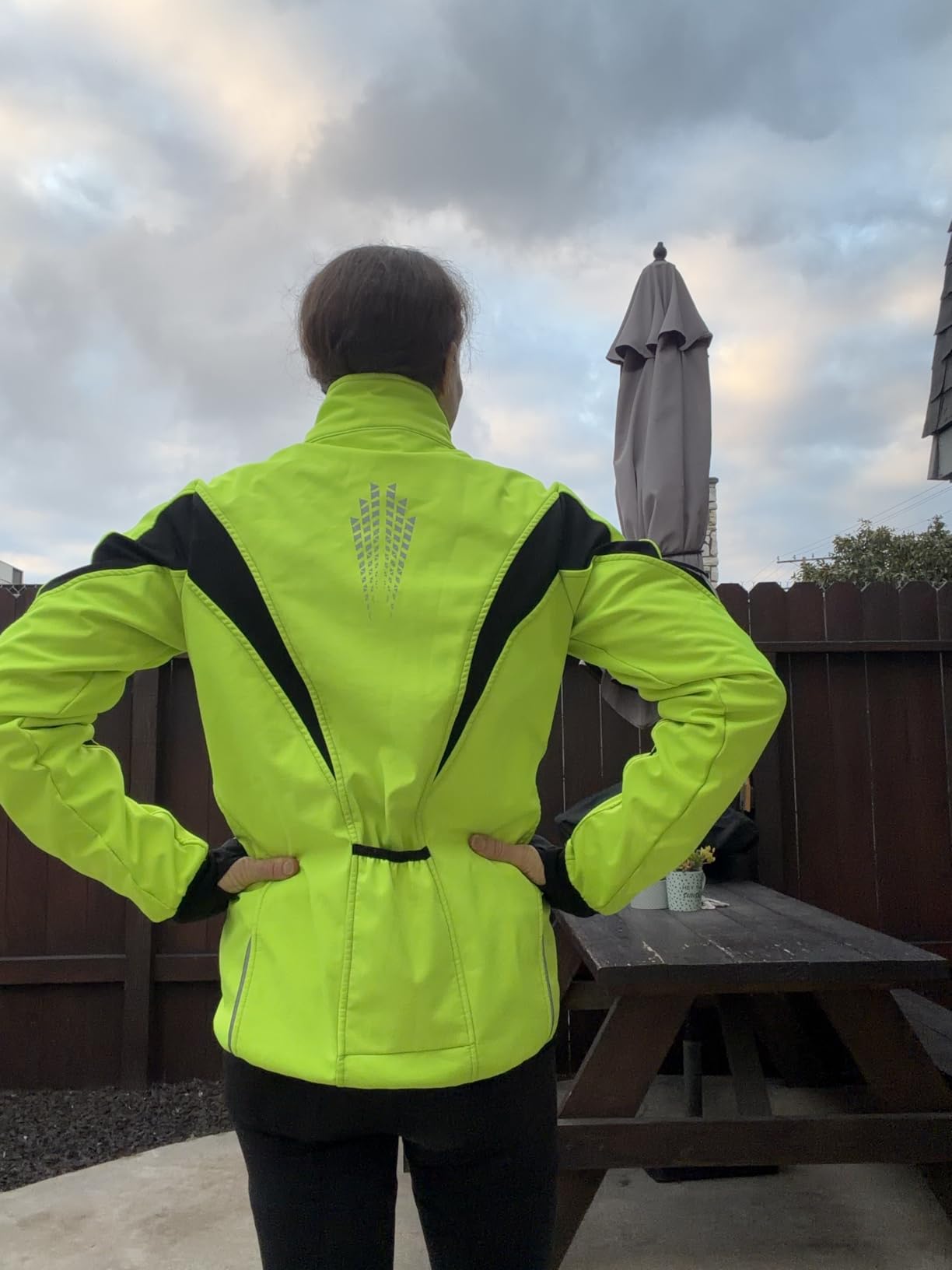 ARSUXEO Winter Warm UP Thermal Softshell Cycling Jacket Windproof Waterproof 15-k customer photo 1