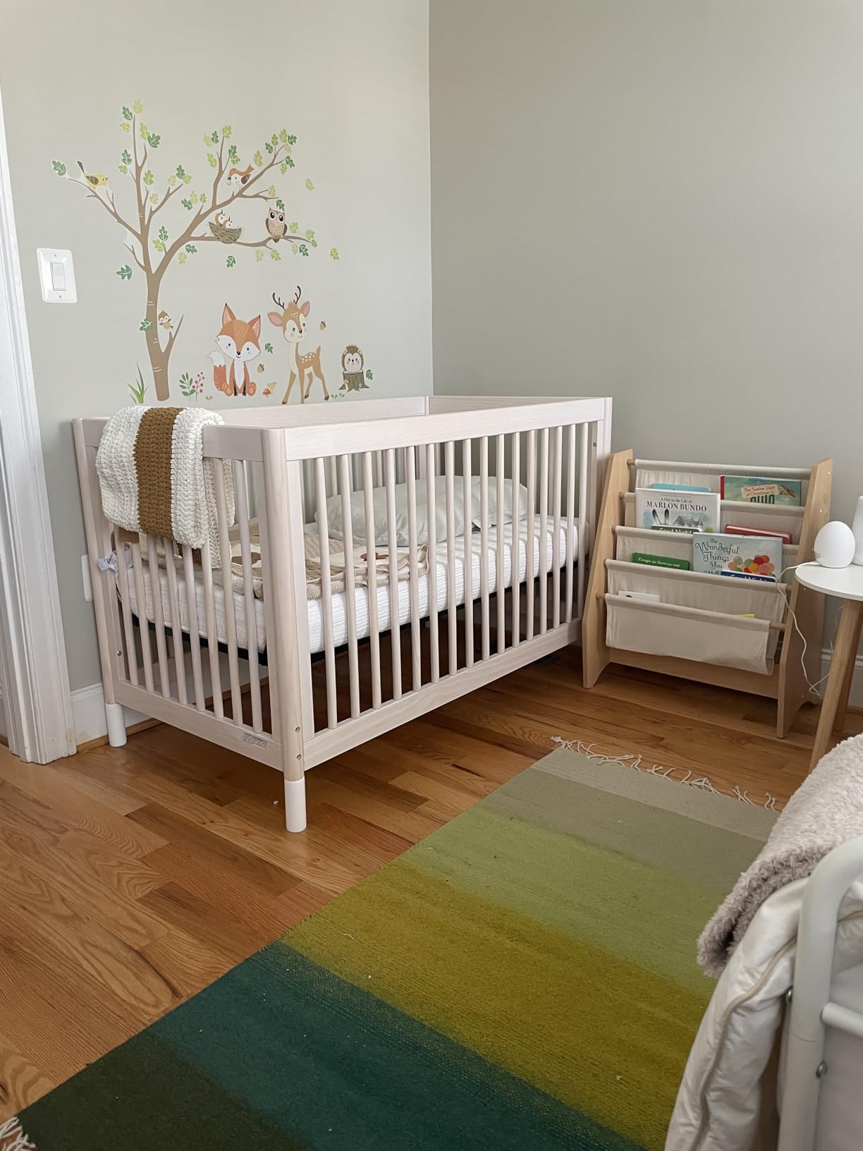 Babyletto Gelato 4-in-1 Convertible Baby Crib with Wooden Toddler Bed, Daybed & Full-Size Bed Conversion - GREENGUARD Gold Certified - Washed Natural & White customer photo 1