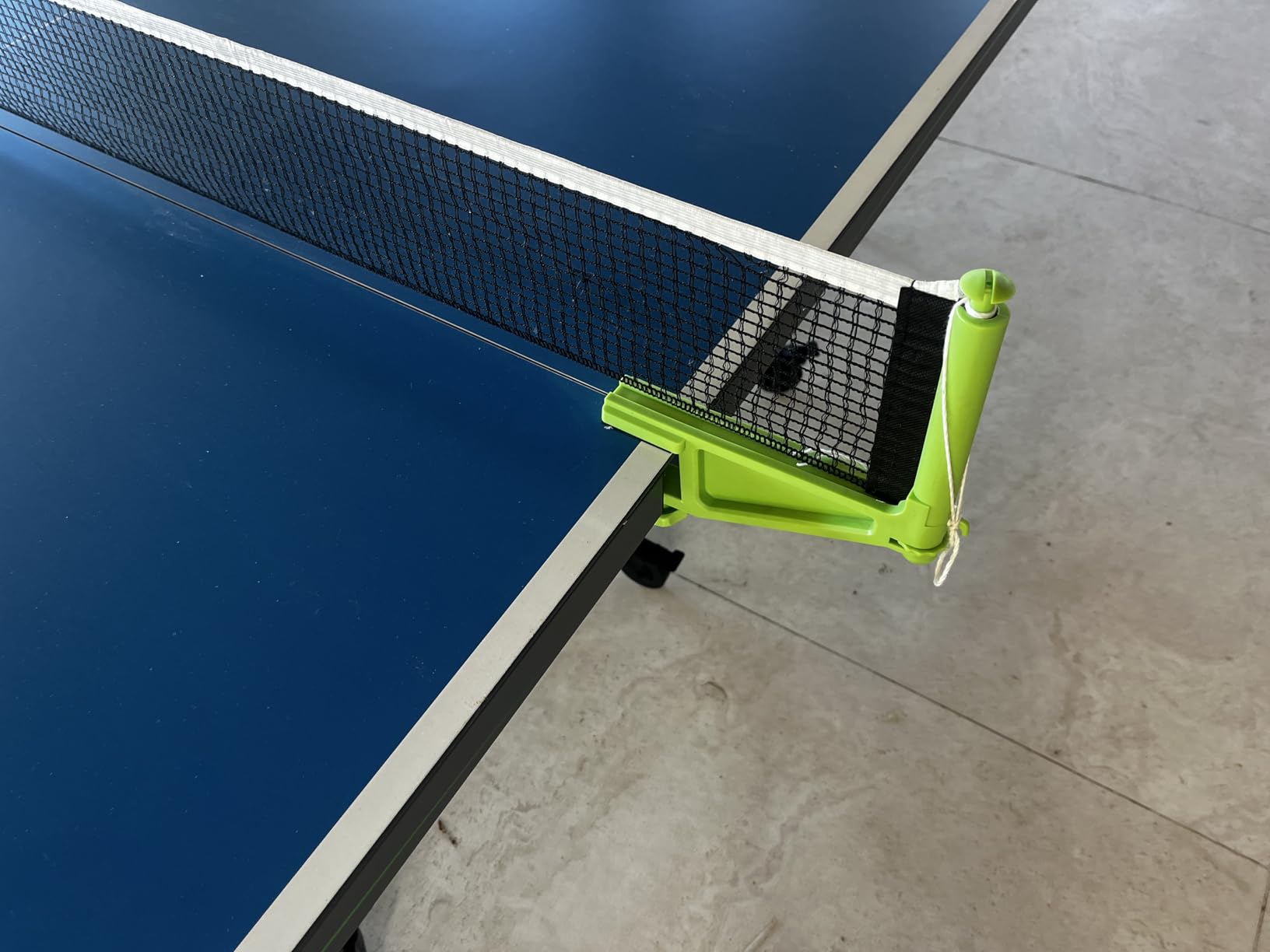 JOOLA Outdoor Table Tennis Table - Multi Use Conference Table Dining Table - Concrete Wood Look Includes Steel Outdoor Ping Pong Net Set customer photo 2