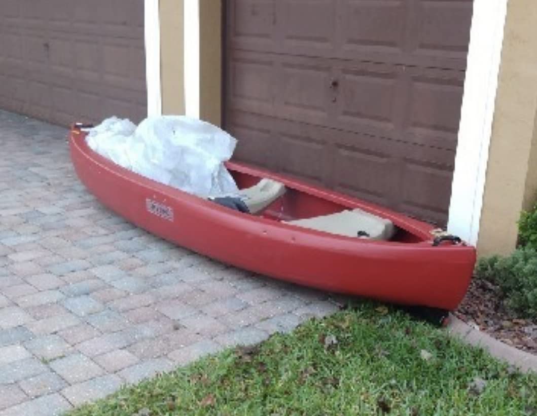 Lifetime Kodiak Canoe with 2 Paddles, Red, 13ft customer photo 1