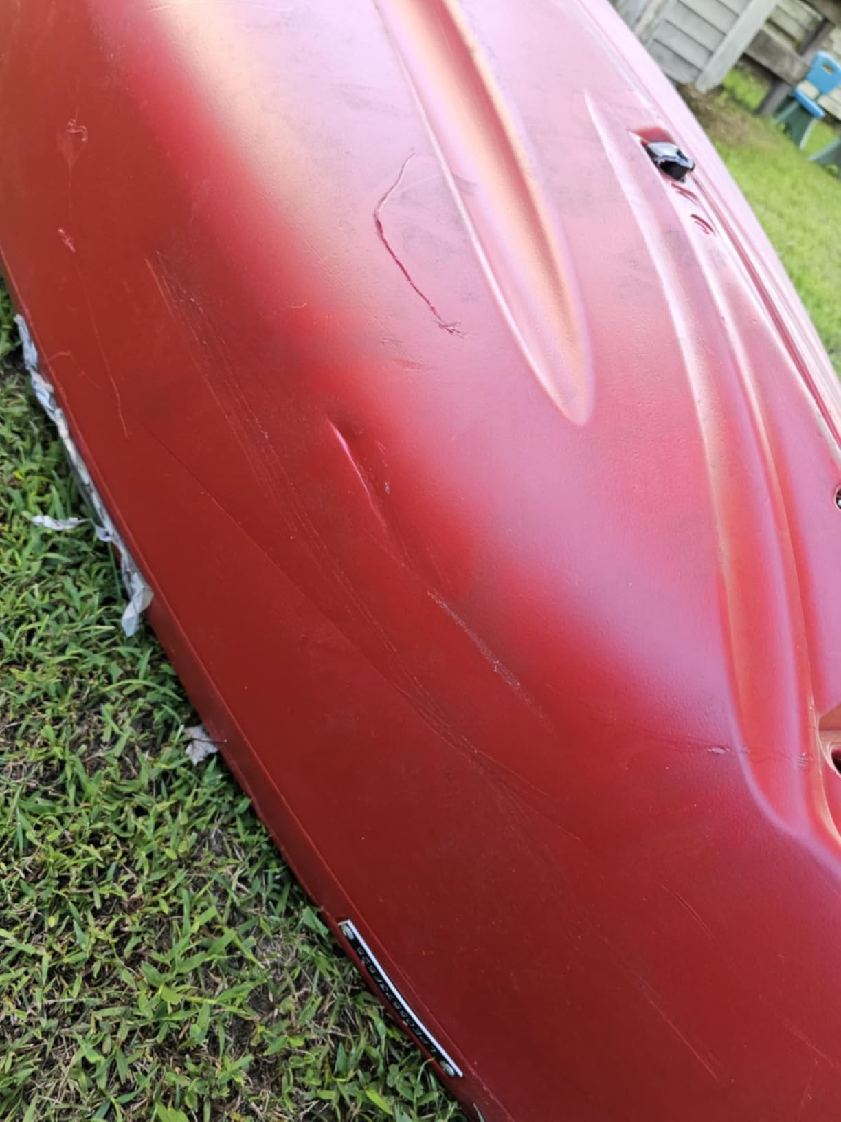 Lifetime Kodiak Canoe with 2 Paddles, Red, 13ft customer photo 2