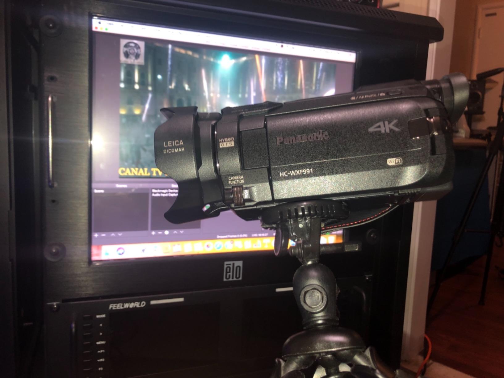 Panasonic 4K Cinema-Like Video Camera Camcorder HC-WXF991K, 20X Leica DICOMAR Lens, 1/2.3