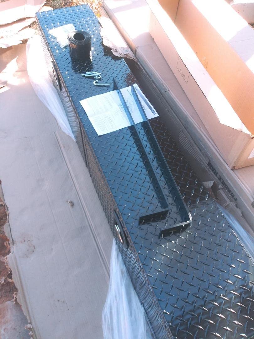 Buyers Products Black Aluminum Diamond Tread Topsider Truck Box With Drop Door, 72 x 13 x 16 Inch, Made in The USA customer photo 1