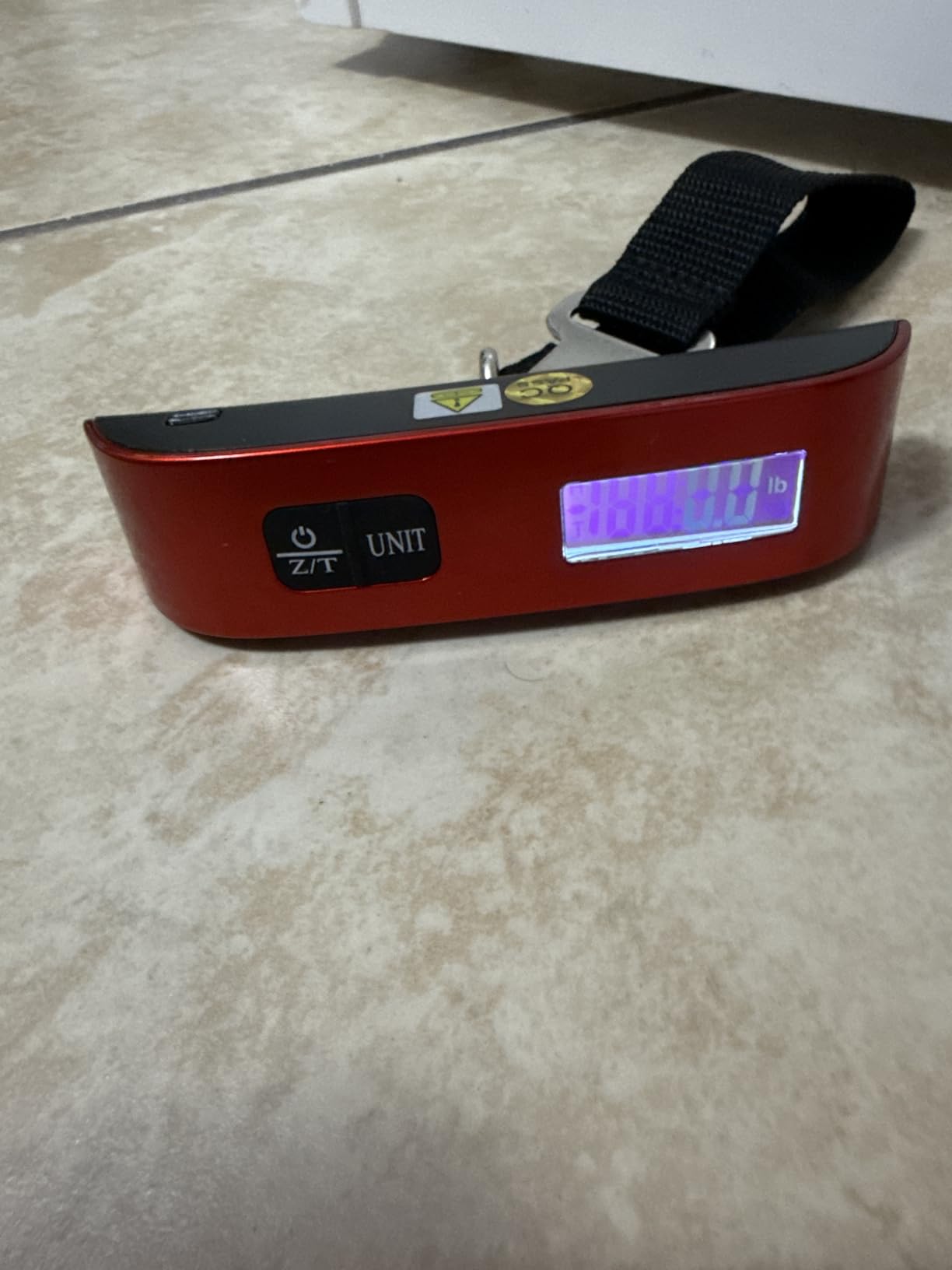 travel inspira Luggage Scale, Portable Digital Hanging Baggage Scale for Travel, Suitcase Weight Scale with Rubber Paint, 110 Pounds, Battery Included customer photo 1