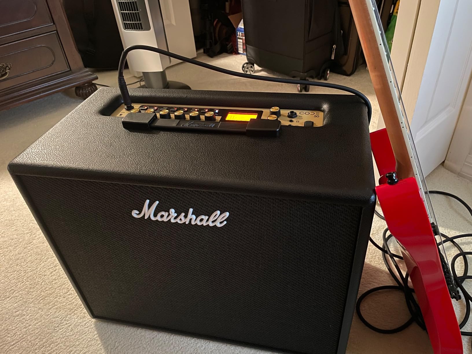 Marshall CODE50 Digital Combo Guitar Amp - Digital Effects and 100+ Presets | Preamp and Power Amp Models | 50W Output customer photo 1