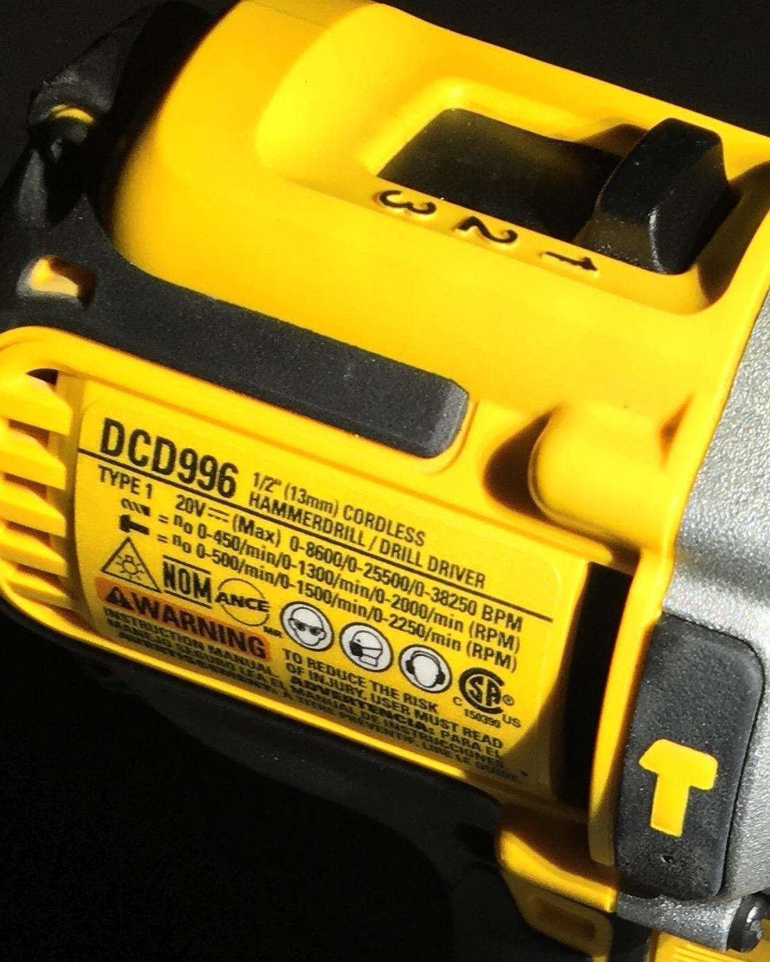 DEWALT 20V MAX XR Cordless Hammer Drill Driver Brushless (DCD996B) customer photo 2
