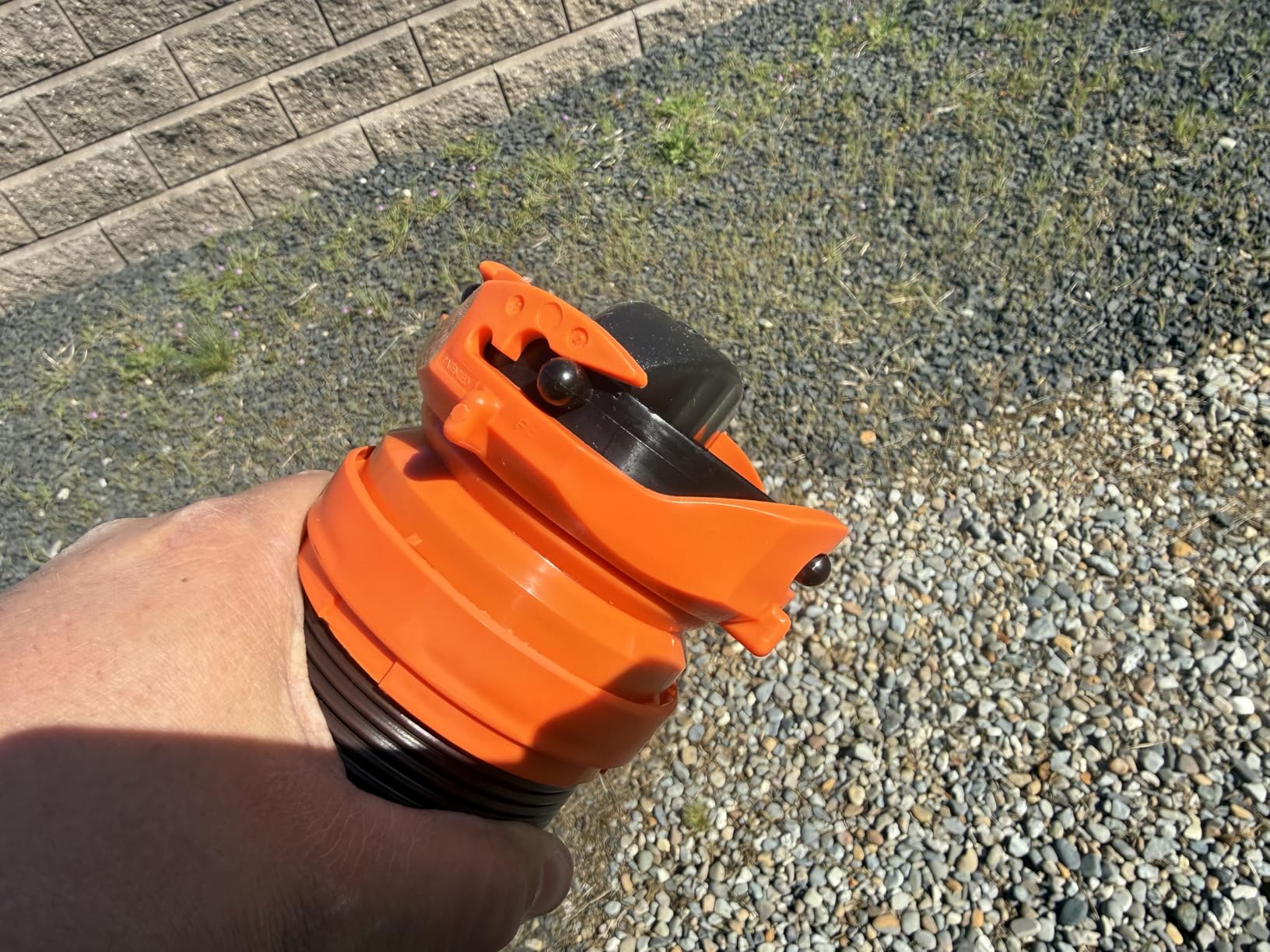 Camco RhinoFLEX 15-Ft RV Sewer Hose Kit - Features Clear Elbow Fitting w/Removable 4-in-1 Adapter - Connects to 3