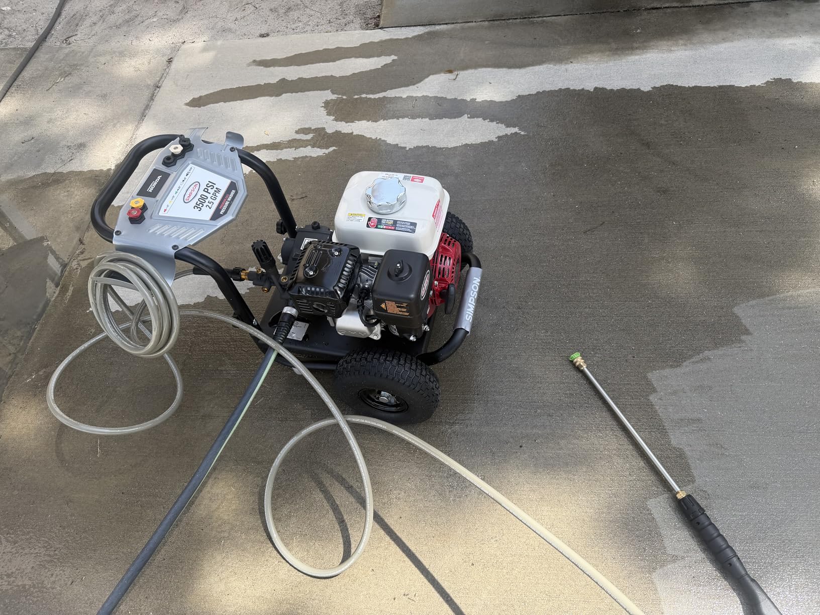 Simpson 4400 PSI Gas Pressure Washer, 4.0 GPM Commercial Power Washer, Cold Water, 50' Hose, PowerShot, 49-State Compliant (PS60843) customer photo 2