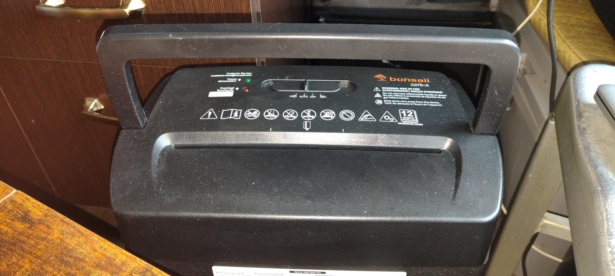Aurora AU870MA High-Security 8-Sheet Micro-Cut Paper Credit Card Shredder Black customer photo 2