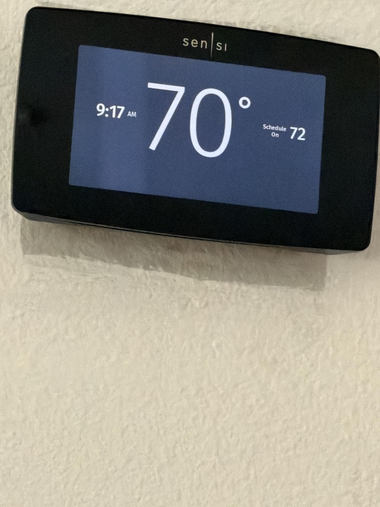 Emerson Sensi Touch Wi-Fi Smart Thermostat with Touchscreen Color Display, Works with Alexa, Energy Star Certified, C-wire Required, ST75 customer photo 1