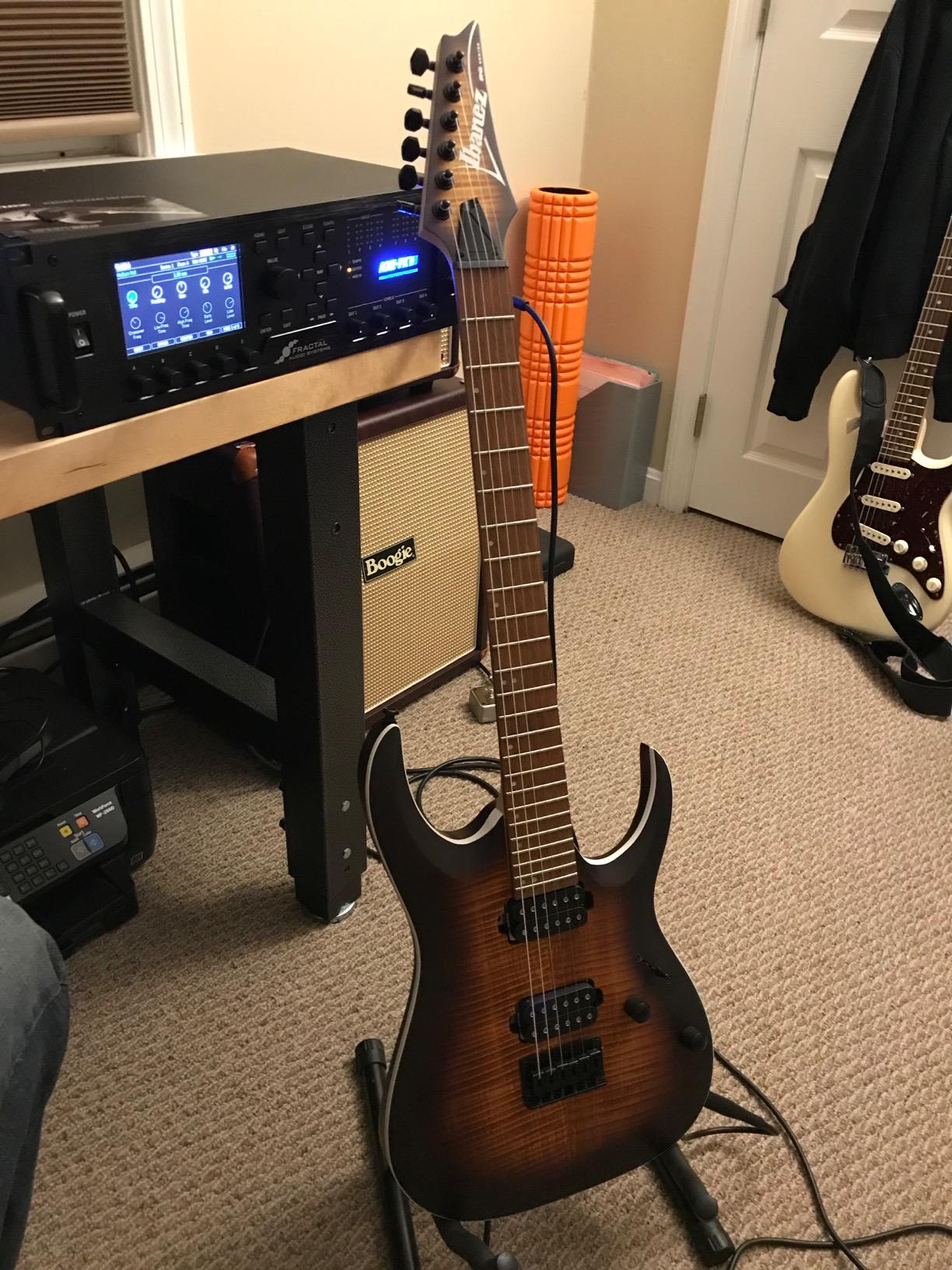 Ibanez RGA Series RGA42FM Electric Guitar - Dragon Eye Burst Flat customer photo 1