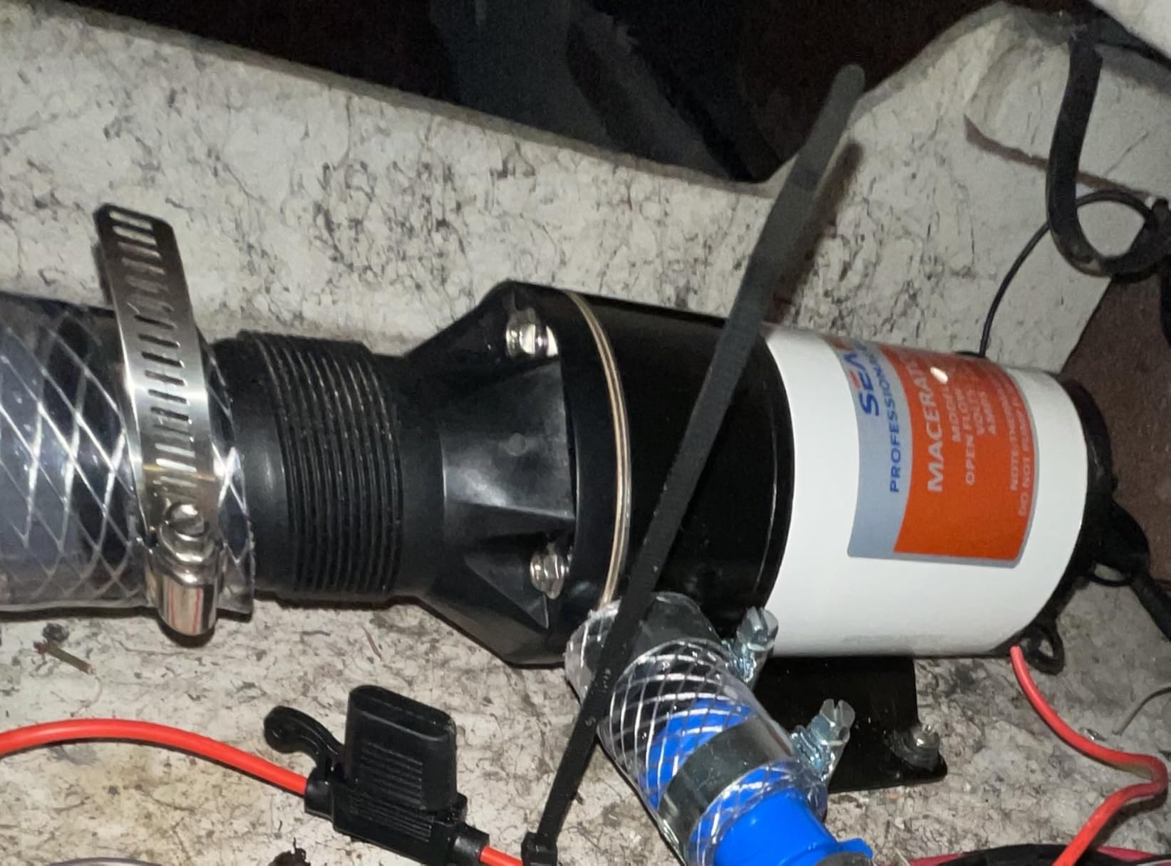 SEAFLO 01 Series Macerator Pump - 12V, 12 GPM (45 LPM) Open Flow, Self-Priming, Anti-Clog, Run-Dry, Heavy-Duty for RV, Boats, Yachts, Camper, & Marine, CE & Rohs Certified, 4-Year Warranty customer photo 1