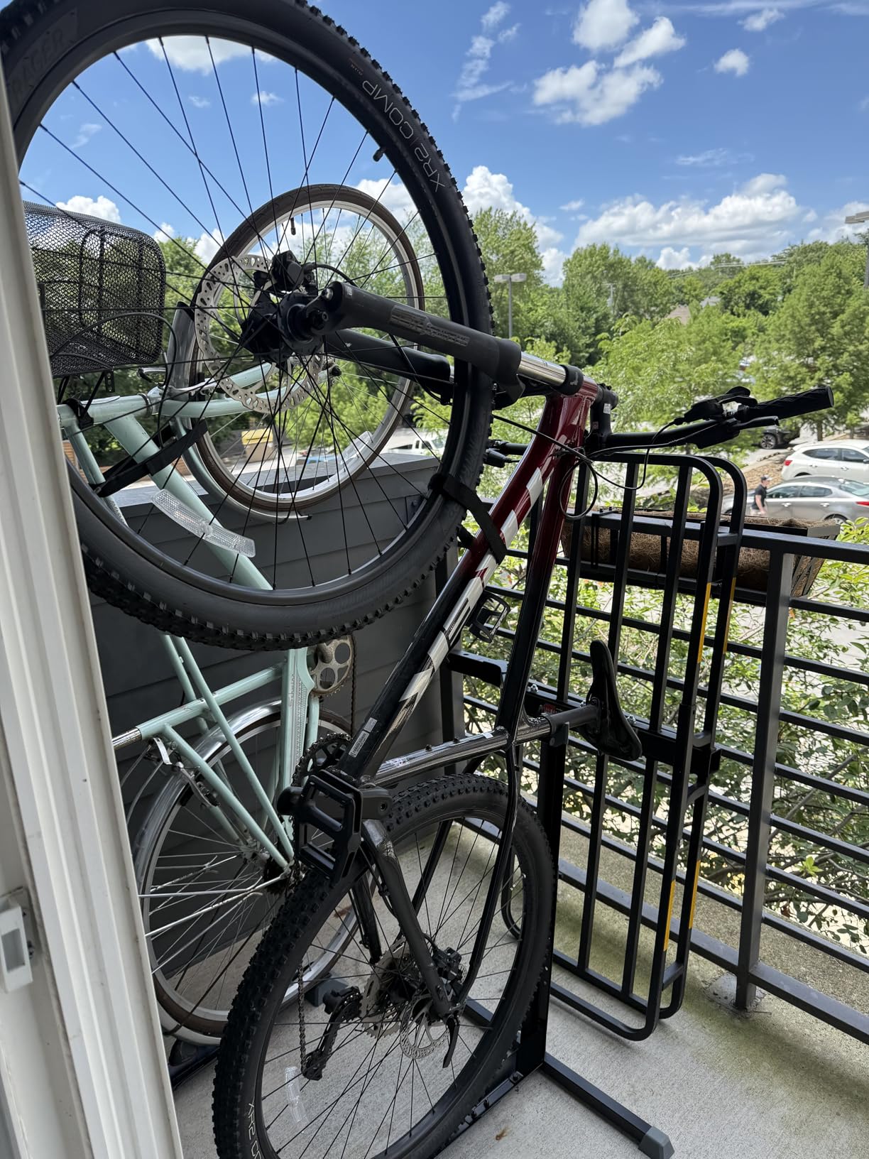 Bike Nook Bike Stand & Vertical Storage Rack - The Original Vertical Bicycle Floor Stand for Garage Storage, Indoor and Outdoor - Perfect Bike Accessories for Small Spaces with No Drilling customer photo 2