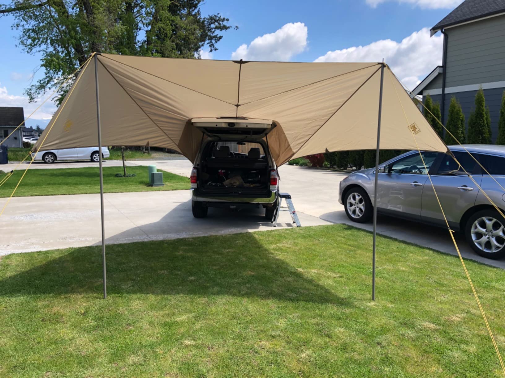 Slumberjack SJK Roadhouse Tarp, Hunting Camping & Overland Shelter Protects from Rain & Sun (Khaki) customer photo 1