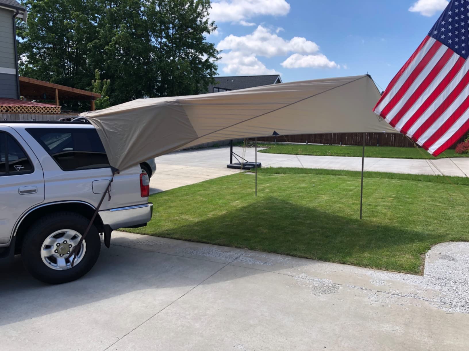 Slumberjack SJK Roadhouse Tarp, Hunting Camping & Overland Shelter Protects from Rain & Sun (Khaki) customer photo 2