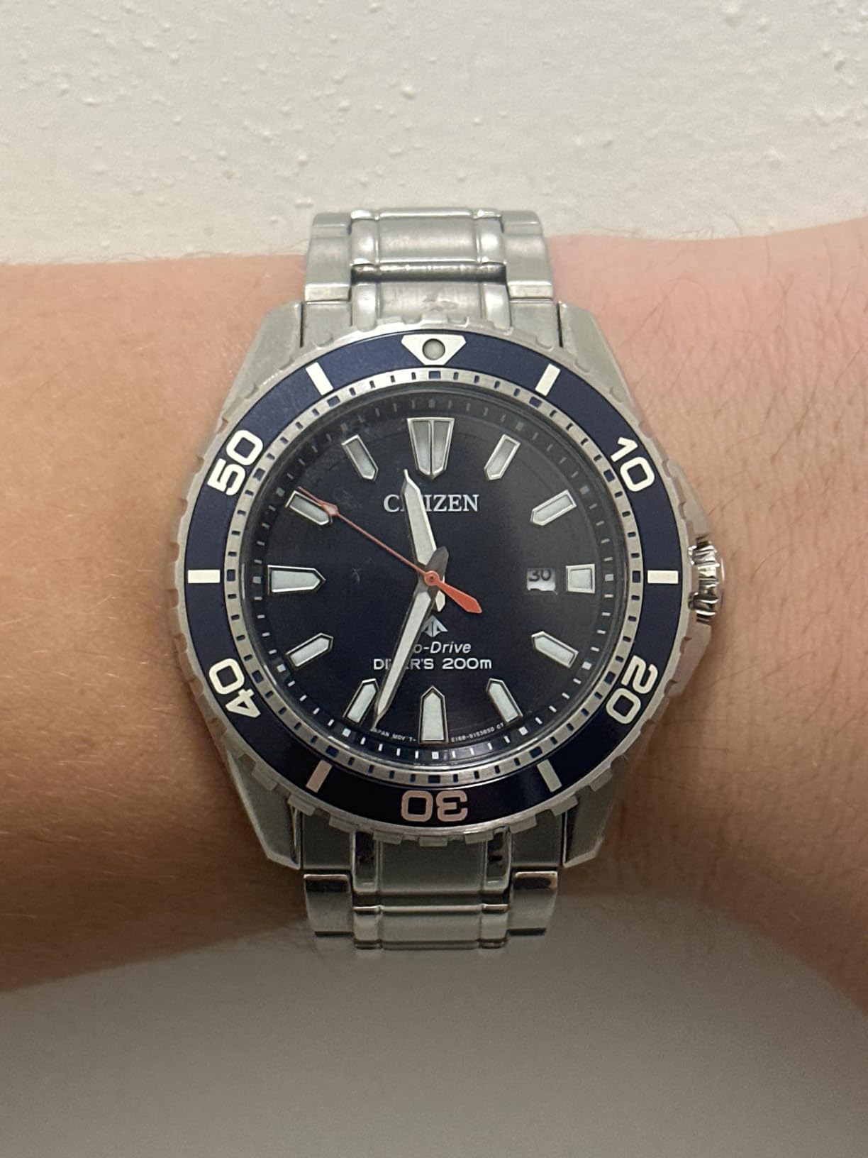 Citizen Promaster Sea Eco-Drive Stainless Steel Watch - 3-Hand Date, One-Way Rotating Bezel, ISO Compliant, Luminous Hands and Markers customer photo 1
