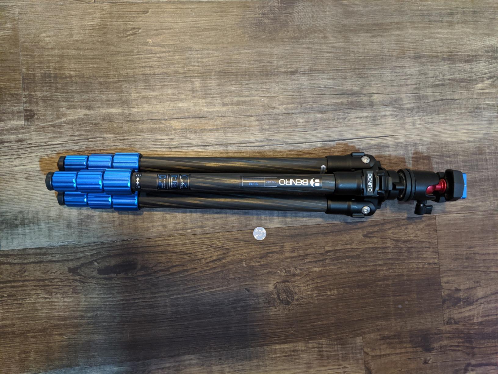Benro Slim Carbon-Fiber Tripod Kit w/ N00 Ball Head - Lightweight, 8.8 lb Load, 57.6