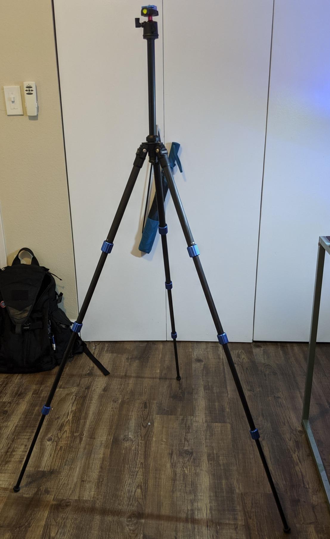 Benro Slim Carbon-Fiber Tripod Kit w/ N00 Ball Head - Lightweight, 8.8 lb Load, 57.6