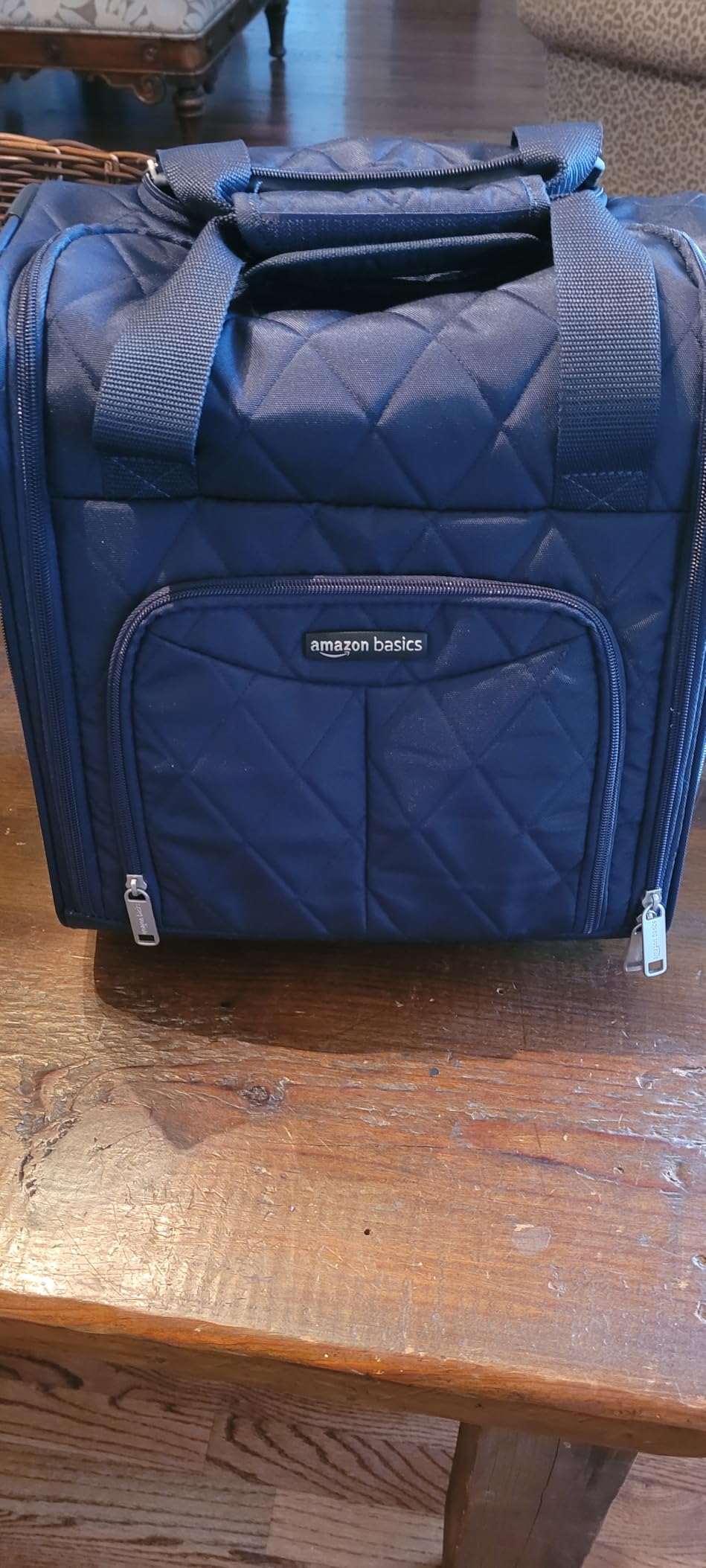 Amazon Basics Underseat Carry-On Luggage with Wheels and Handle, 14