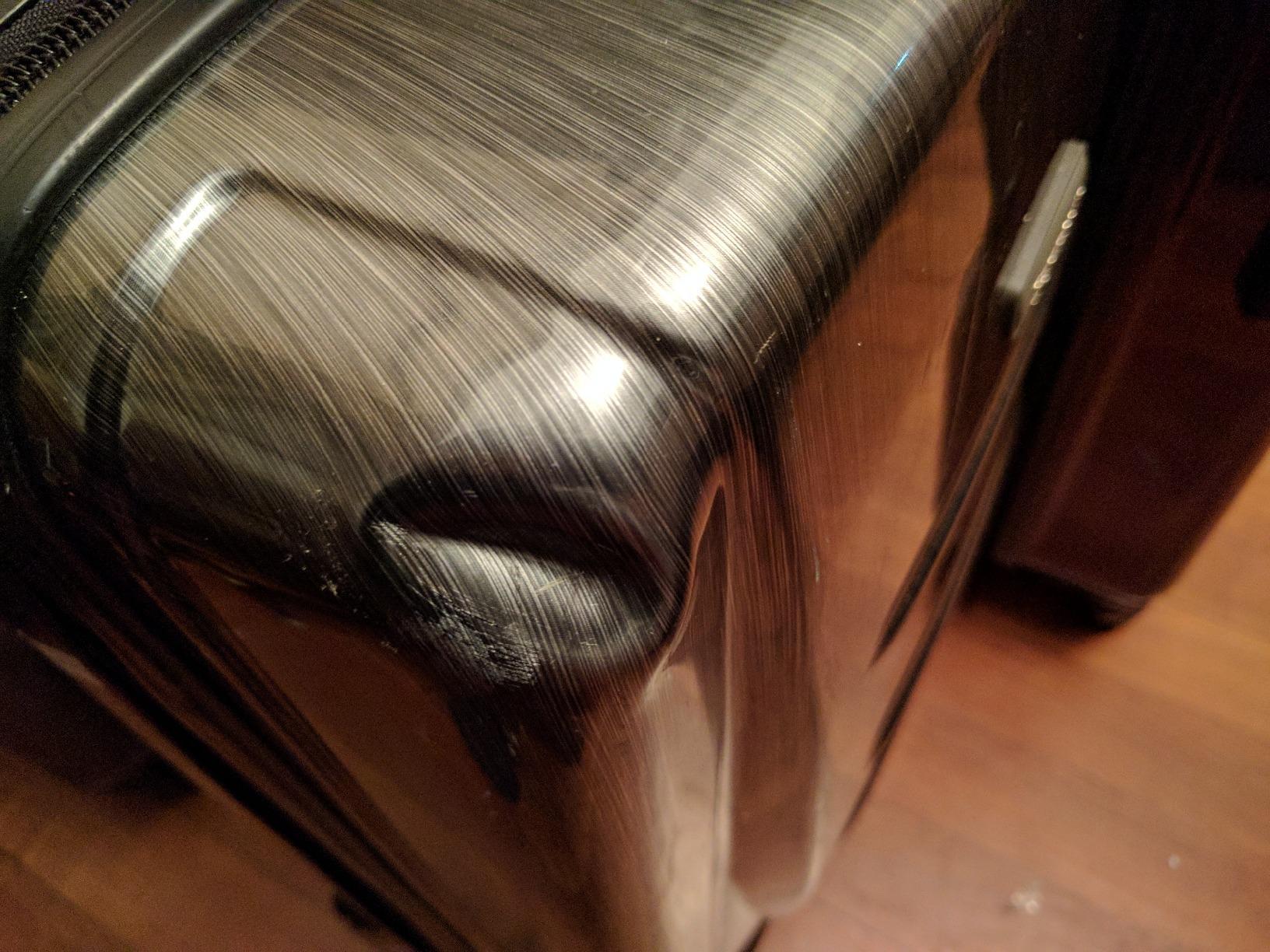 Samsonite Winfield 2 Hardside Expandable Luggage with Spinner Wheels, Brushed Anthracite, Checked-Large 28-Inch customer photo 1
