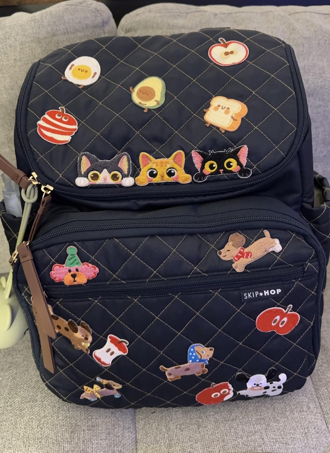 Skip Hop Diaper Bag Backpack: Forma, Multi-Function Baby Travel Bag with Changing Pad & Stroller Attachment, Jet Black customer photo 2