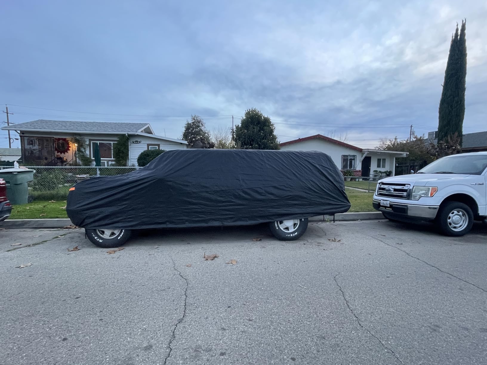 Kayme 6 Layers Car Cover Waterproof All Weather for Automobiles, Outdoor Full Cover Rain Sun UV Protection with Zipper Cotton, Size A2 3XL Universal Fit for Sedan (186-193 inch) customer photo 2