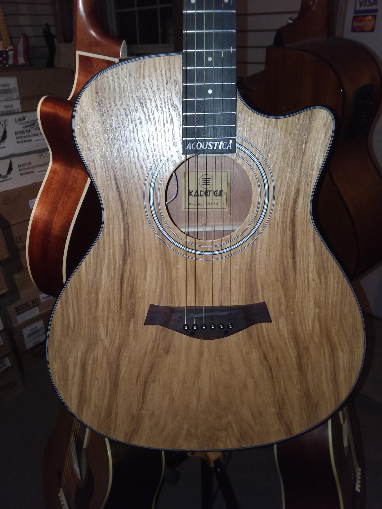 Kadence Acoustica Series Acoustic Electric Guitar - Electric Acoustic Guitar (Ash Wood) - Semi Acoustic Guitar with Pickup & Inbuilt Tuner customer photo 1