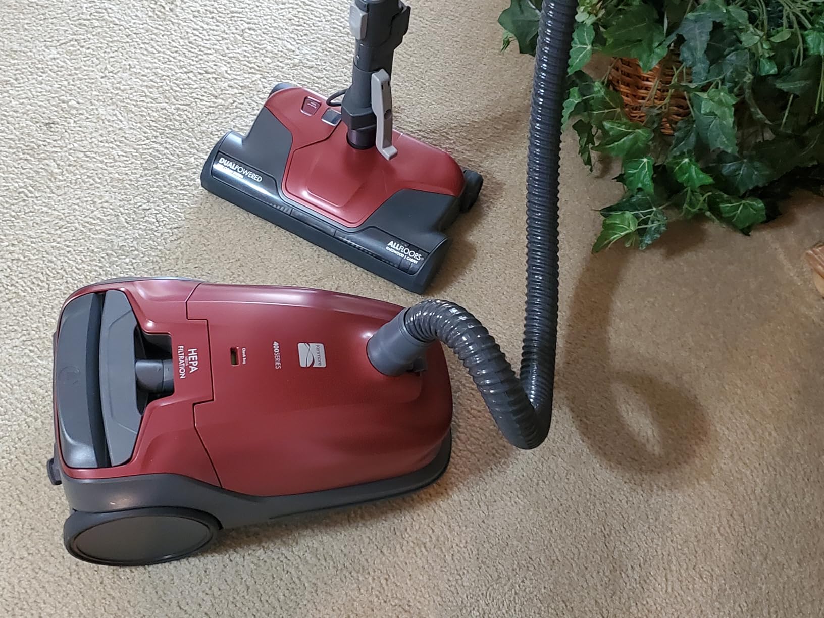Kenmore 81214 200 Series Pet Friendly Lightweight Bagged Canister Vacuum with HEPA, 2 Motor System, and 3 Cleaning Tools, Orange customer photo 1