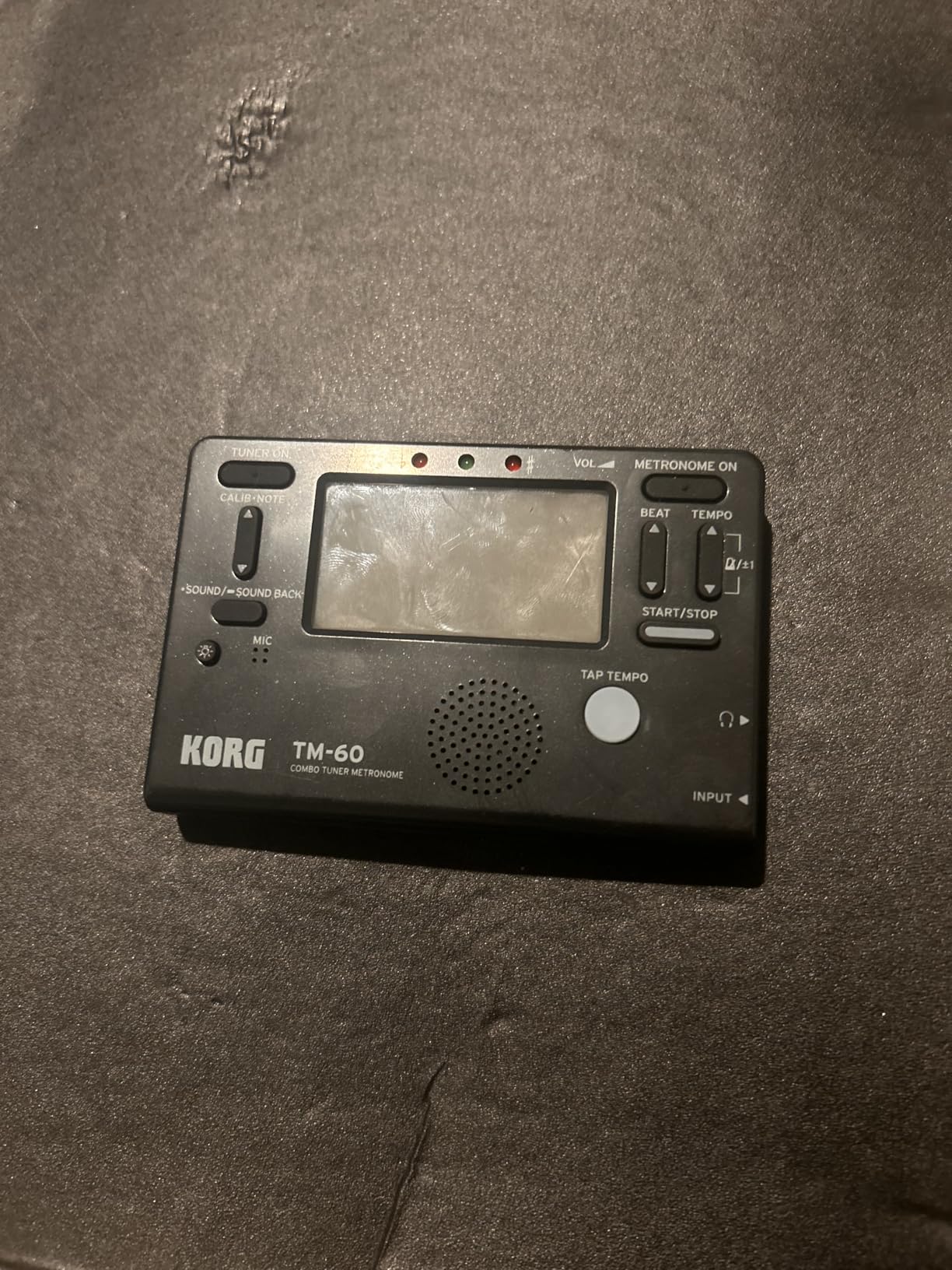 Korg TM60BK Tuner Metronome, Black customer photo 1