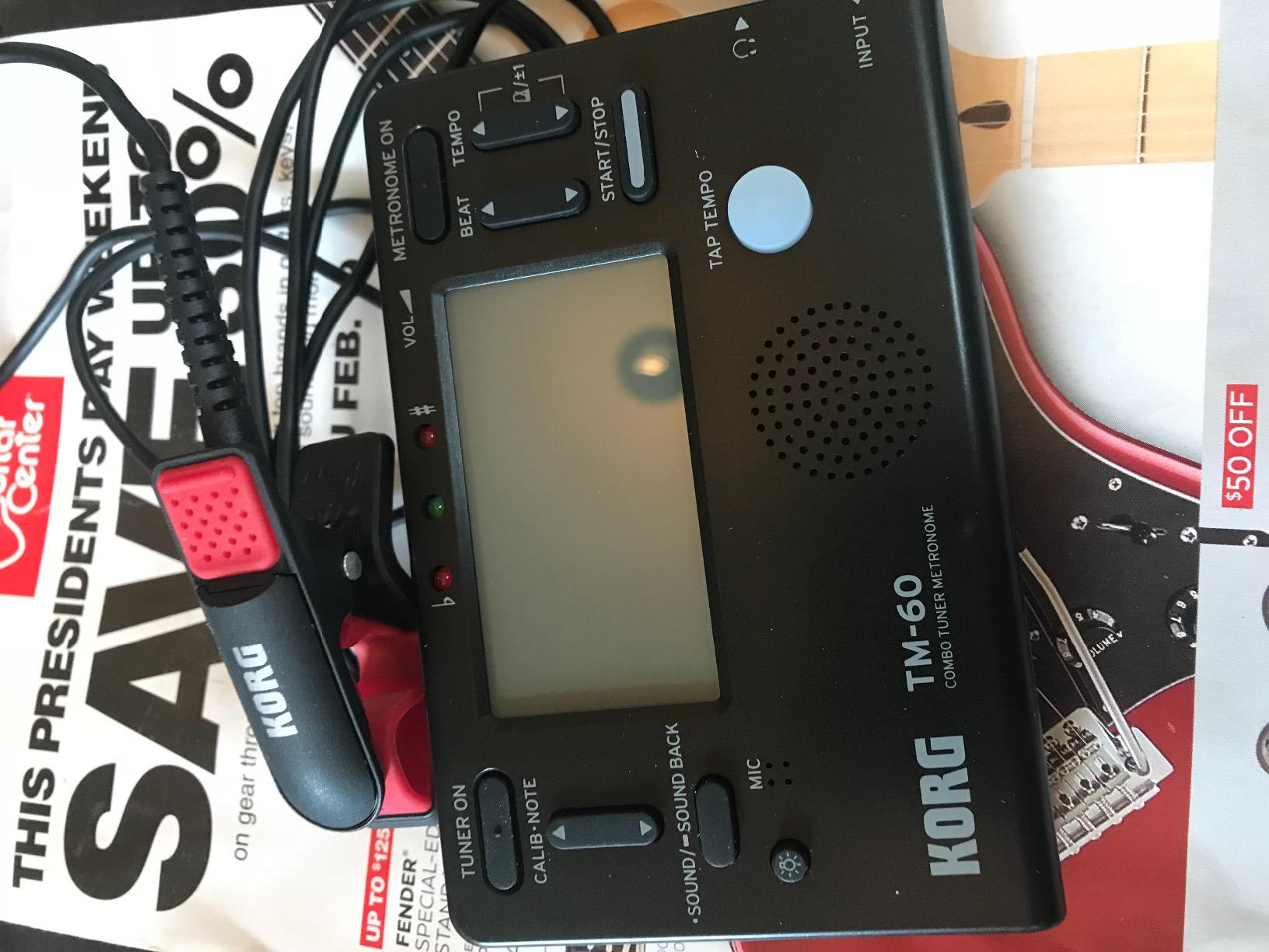 Korg TM60BK Tuner Metronome, Black customer photo 2