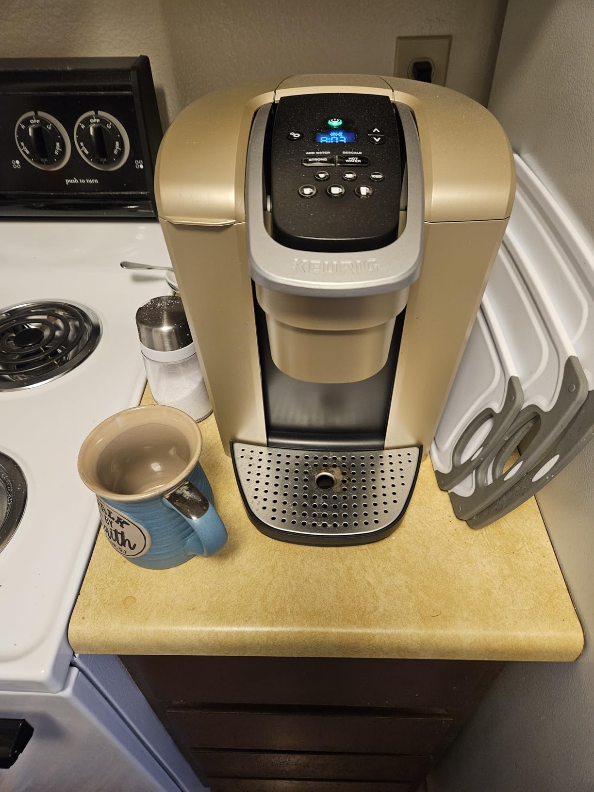 Keurig K-Elite Single Serve K-Cup Pod Coffee Maker, Strength and Temperature Control, Iced Coffee Capability, Programmable, Brushed Slate customer photo 2