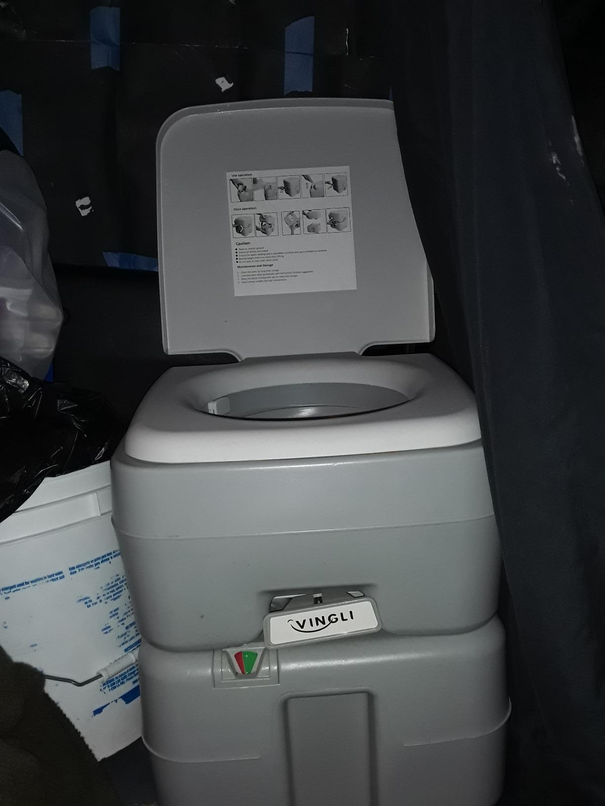 VINGLI Portable 5.3 Gallon Camping Toilet w/Carrying Bag, Large Capacity Tank for Camping, Boat/Truck customer photo 2