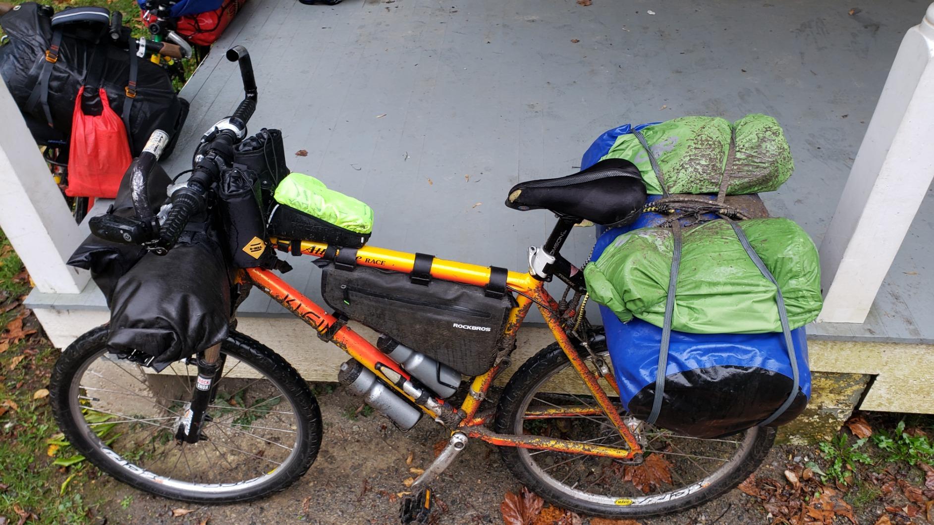 ROCKBROS Waterproof Handlebar Bags 12L-20L Bikepacking Bags Front 2 Dry Packs for MTB Road Bicycles customer photo 1