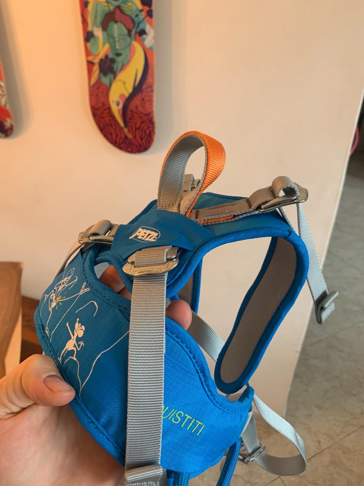PETZL Ouistiti Children's Full Body Climbing Harness - Methyl Blue customer photo 2