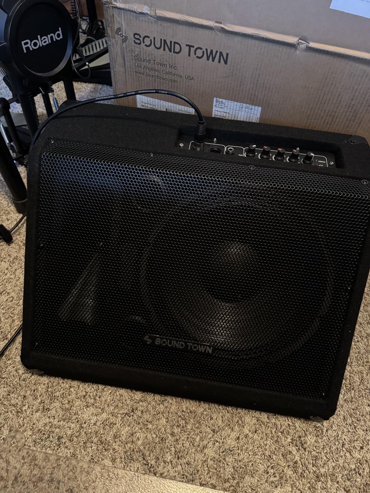 Sound Town Powered DJ PA Stage Monitor Speaker METIS-10MPW 10