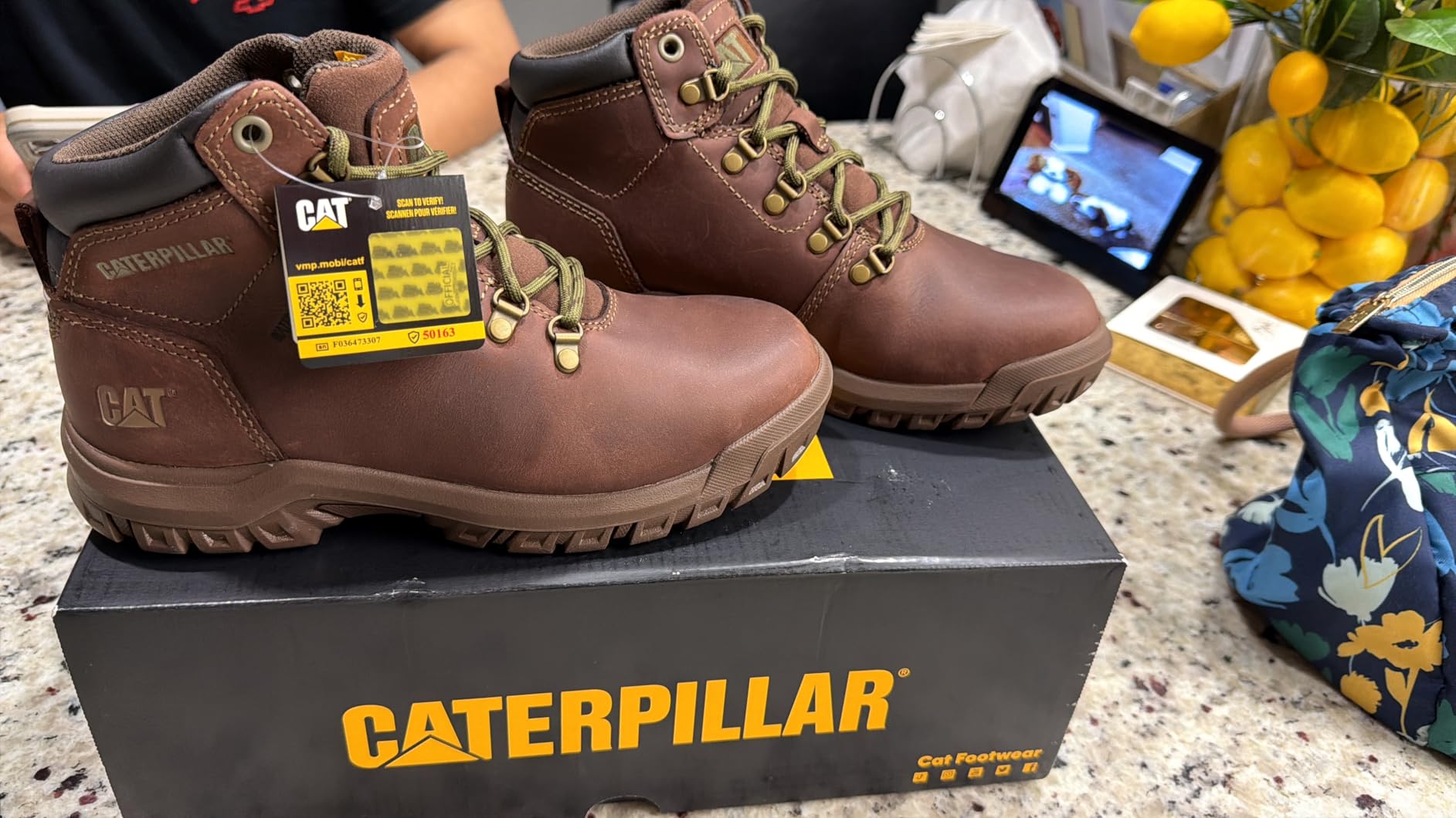 Cat Footwear Women's Mae Waterproof Steel Toe Work Boot customer photo 2